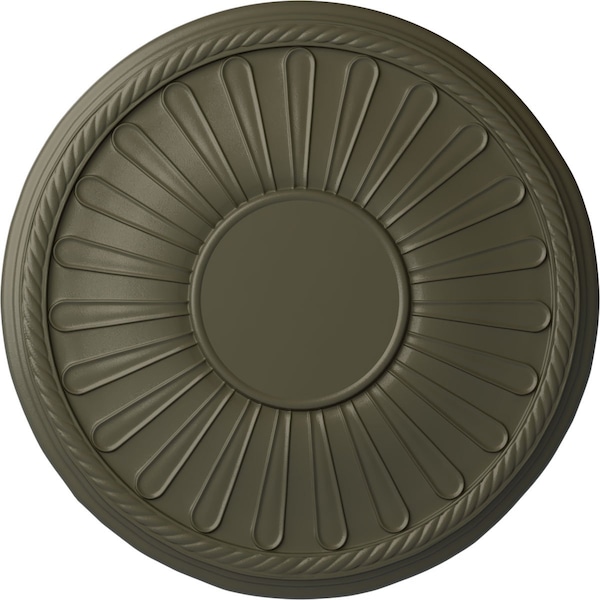 Ekena Millwork Leandros Ceiling Medallion (Fits Canopies up to 6 3/8"), 19 7/8"OD x 1 1/4"P, Witch Hazel CM22LNWHF - main